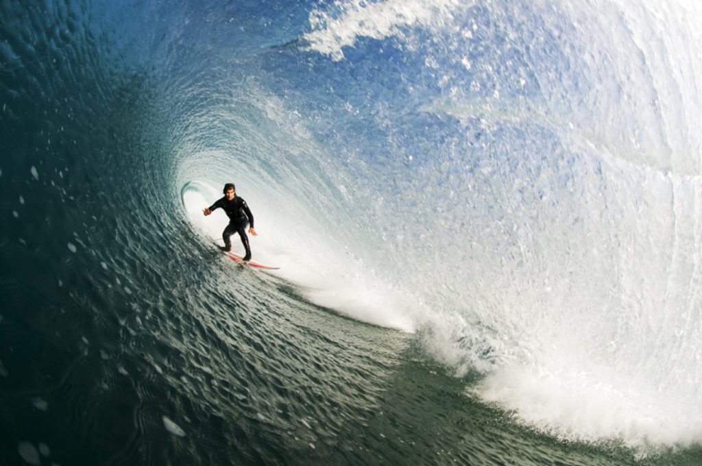 Caribbean surfing